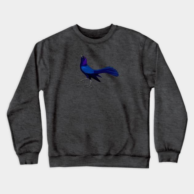 Boat-tailed Grackle - UPDATED! Crewneck Sweatshirt by Feathered Focus